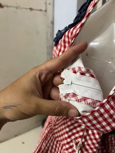 Pintrest Gingham Fit &amp; Flare Dress