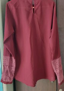 Elegant Maroon Top