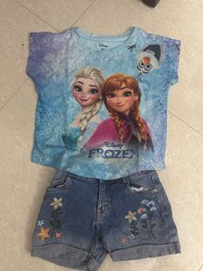 Frozen T-shirt & Shorts Set