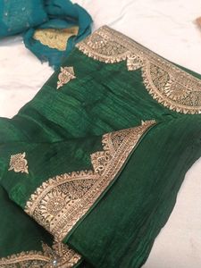 Elegant Green Saree