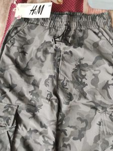 Grey Korean Cargo pants