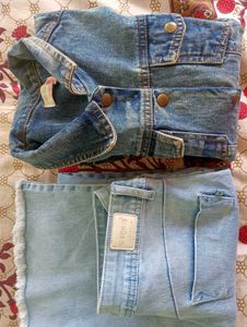 Jeans N Jaket For 15 Years Girl With Crop Top Free