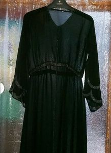 Elegant Black Abaya( totally Unused Brand New)
