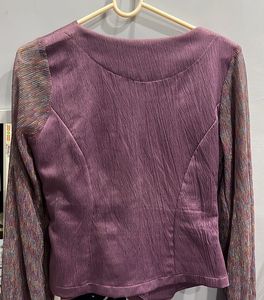 Elegant Lavender Party Top