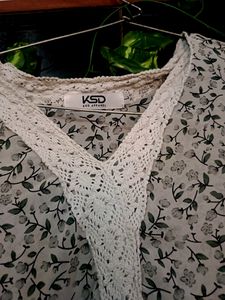 Off-white Georgette Dress 👗