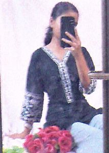 Elegant Black Embroidered Kurta