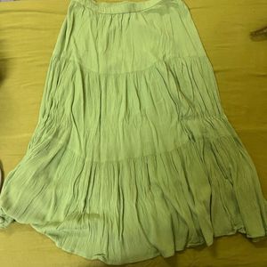 Green Long Skirt