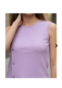 SHEIN Lavender Sleeveless Ribbed top