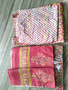 New Pure Cotton 3 piece Sets Kurtis with pants dup