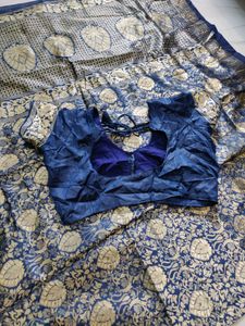 So Elegant Navy Blue Saree