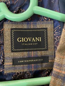Plaid Blazer Ochre