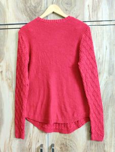 Coral Knit Sweater size-36