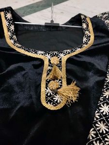 Butique Black Velvet Kurta