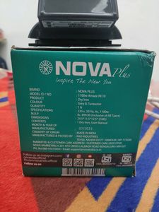 Nova NI 10 1100watt dry iron (grey and turquoise)