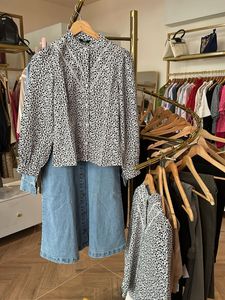 Shein Modest Cotton Floral Print Blouse