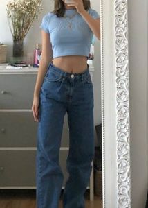 Y2k Blue Denim Baggy Jeans
