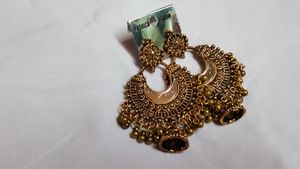 Oxidised Golden Jhumka