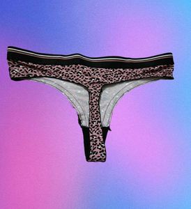 Leopard Print Lace Thong