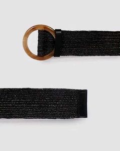 Black Woven Belt