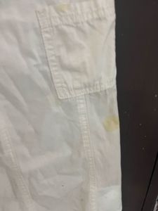 White Cargo Trouser