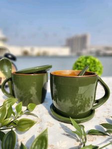 Coffee Mug Combo With Coaster And Spoon