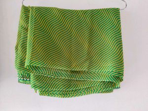 Green &amp; Yellow Saree