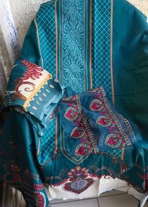 Pakistani Patch Work Unstitched Dress Material