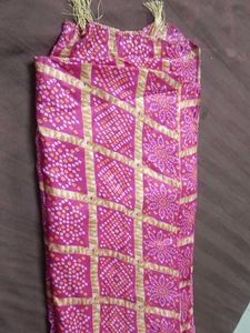 Pink Bandhej Dupatta