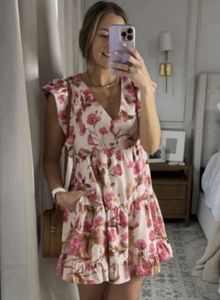 Pink Floral Dress