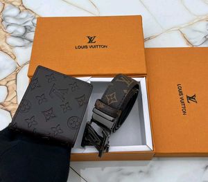 LV MENS BELT+ WALLET COMBO WITH BOX
