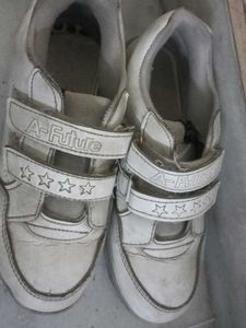 White Colour School Shoes