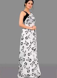 Panda 🐼 Printed Saree
