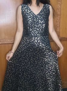 Elegant Black & Gold Dress