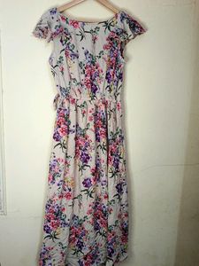 Multi Printed Wrap Maxi Dress