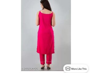Pink Kurti Pant Set