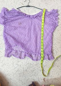Purple Net Top