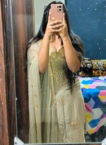 Patiala Suit Set With Dupatta (Sleeveless)