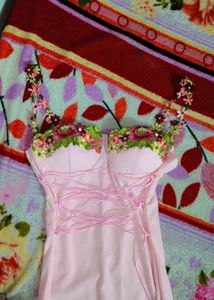 Floral Corset Maxi Dress