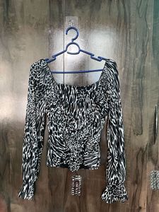 Zebra Print Top