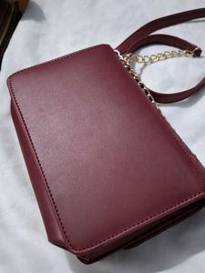 Burgundy Crossbody Bag