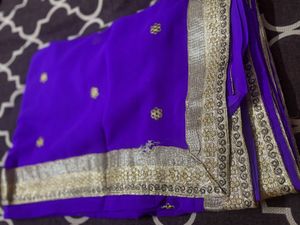 Elegant Purple Saree
