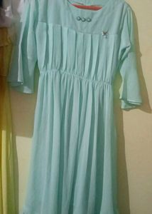 blue color maxi dress for women