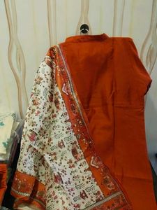 Elegant Orange Kurta Set