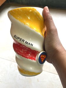 Superman Tall Twisted Mug with Lid