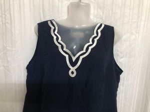 Sabela Mourella Blue Sleeveless Top