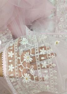 Elegant Baby Pink Colour Brand New Net Saree
