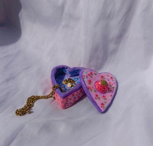 Handmade Heart Shaped Small Clay Trinket