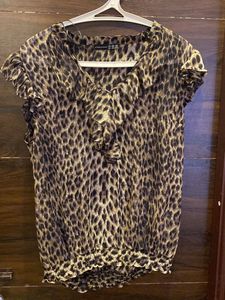 atmosphere Y2K leopard print top