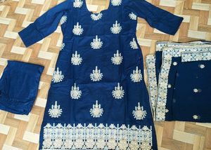 Navy Blue Kurta Salwar Set