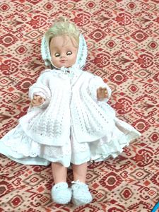 Vintage Doll with Knitted Outfit Japan Made